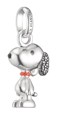 Obrázek produktu pro Přívěsek Snoopy s pavé PEANUTS Connect, stříbrný