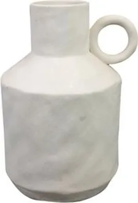 Produktbild von Ter Steege Vase-Krug, Keramik, Weiß, Durchmesser 25 cm, Höhe 38 cm, Öffnung 9,5 cm