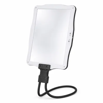 Produktbild von 10-fach LED-Lupe wiederaufladbar, freihändige Leselupe mit Licht, flexible Schwanenhals-Lupe für Lesen, Reparatur,Nähen, Sehschwäche und Senioren