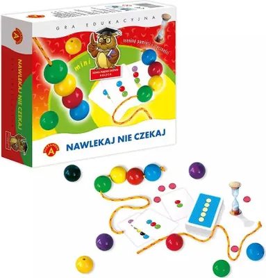 Obrázek produktu pro Gra edukacyjna Nawlekaj nie czekaj mini Alexander - ćwiczenie pamięci i zręczności
