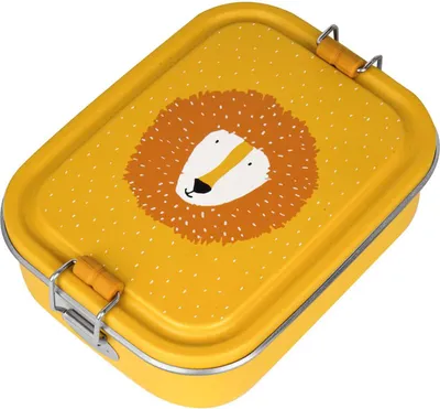 Produktbild von Trixie Brotdose Lunchbox Mr. Lion - Edelstahl - Gelb - Kinder - BPA-frei