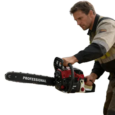 Obrázok produktu pre Benzínová motorová píla, objem motora: 58 cm³, výkon: 2,4 kW, dĺžka reťaze: 50 cm / 20 palcov, celkové rozmery: 91*24*29 cm, objem nádrže: 550 ml