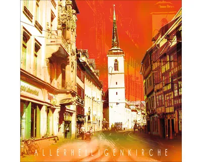 Produktbild von Glasbild Erfurt Allerheiligenkirche GLA1719 30x30 cm
