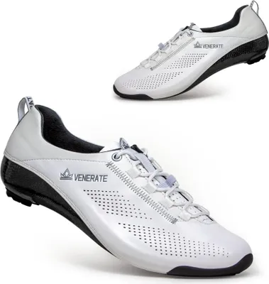 Produktbild von Venerate Fahrradschuhe ROAD Classic - leichter Carbon Rennrad Schuh, wärmeverformbar in weiß