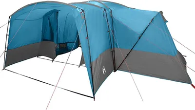 Produktbild von vidaXL Familienzelt für 12 Personen Blau und Grau 760 x 645 x 230 cm