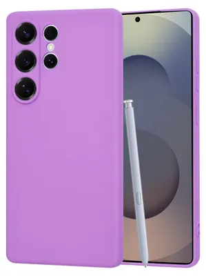 Image de Coque arrière en silicone souple Techsuit pour Samsung Galaxy S25 Ultra - Violet