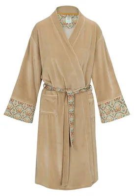 Produktbild von PIP STUDIO Damen Morgenmantel Naomi Kimono Velvet Solid
