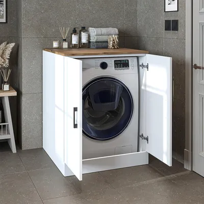 Immagine prodotto di Mobile per lavatrice Roomart ATLANTIC-II, larghezza 70 cm, rovere bianco