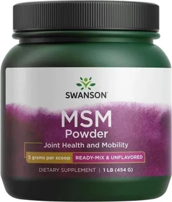Productafbeelding van Swanson zwavel msm - methylsulfonylmethaan poeder (454 g) 7654