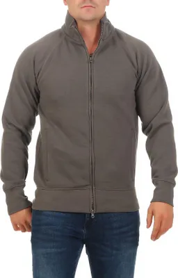 Produktbild von Mivaro Herren Sweatjacke mit Stehkragen aus Baumwolle mit Fleece innen Regular Fit Zwei Wege Reißverschluss Jacke warm bequem für Arbeit Freizeit und Alltag bis 5XL
