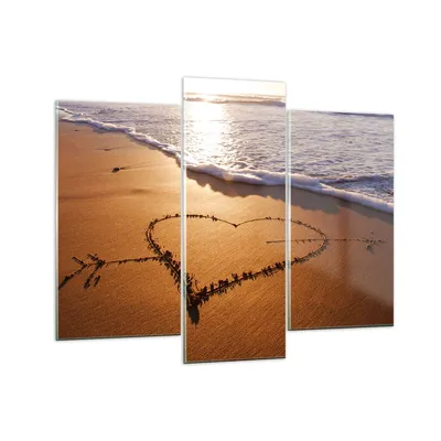 Produktbild von Bilder auf glas - Sommer Meer Sand Strand - 130x100cm - Glasbilder - Wandbilder - Kunstdruck - zum Aufhängen bereit - Wanddekoration aus Glas - Glas Bilder - Wandbild auf Glas - GCB130x100-3163