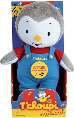Image de Peluche T'choupi Musical, 20cm, Musique du générique TV, Vendu en boite vitrine
