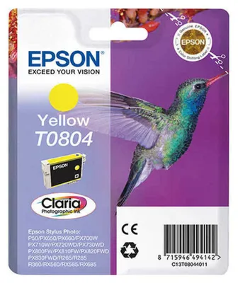 Produktbild von Epson Tintenpatrone yellow T 080                     T 0804