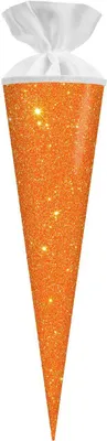 Produktbild von Goldbuch Schultüte Glitter Neonorange 19x70 cm