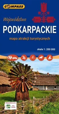 Obrázok produktu pre Vojvodstvo Podkarpackie. Mapa zaujímavostí. Vydanie 2025. Kompas
