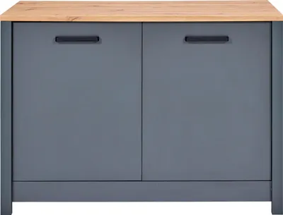 Produktbild von Spülenschrank ROTTERDAM für 60 cm Geschirrspüler, 2 Türen, 1 Einlegeboden, Anthrazit matt