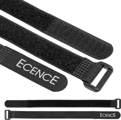 Produktbild von ECENCE Klettverschluss für Kabel, 12er Set Kabelbinder-Klett für Drähte, Schnüre, Kabel, Univer