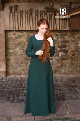Produktbild von Mittelalter Kleid Typ Unterkleid Freya Grün XXL