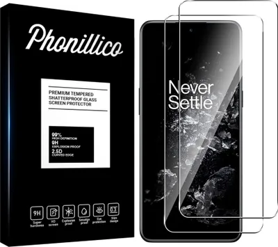 Produktbild von Hartglas für OnePlus 10T [2 Stück] Displayschutzfolie Screen Protector Film Anti-Kratzer Glas Resistant Phonillico®