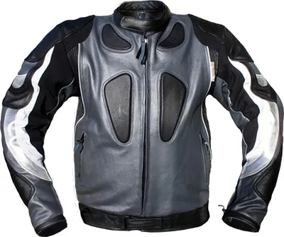 Produktbild von Lederjacke Motorradjacke Kombijacke aus Rindsleder, Größe:58/3XL, Farbe:Metal