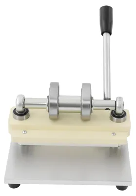 Image de Machine de découpe manuelle - Machine de découpe et de gaufrage - Largeur d'entrée de 15,5 cm - Acier au carbone - Pression de découpe robuste et stable - Poignée de 21 cm - Argent