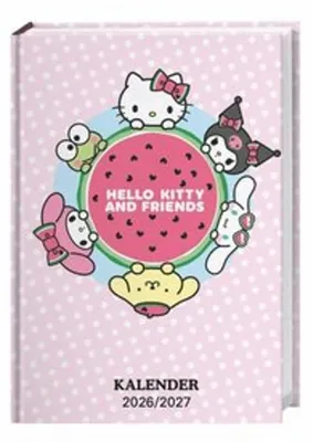 Obrázok produktu pre Kniha s 17-mesačným kalendárom Hello Kitty, formát A5, rok 2027 – 17 mesiacov. Od augusta 2026 do decembra 2027