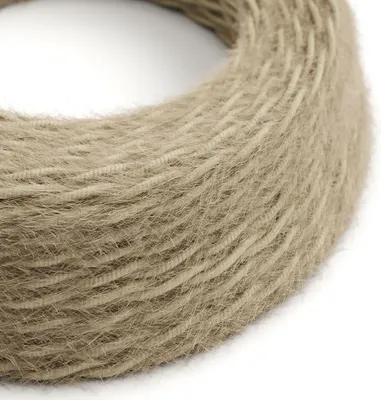 Image de Creative-Cables Câble électrique gainé de tissu, 2 x 0,75 mm², 1 m, marron TP13, tressé