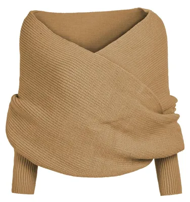 Produktbild von Warmer Schal aus Strickwolle für kaltes Wetter