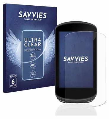 Produktbild von 6x Für Garmin Edge 1030 Plus Schutzfolie Savvies Displayschutz Display Schutz Folie Klar Transparent