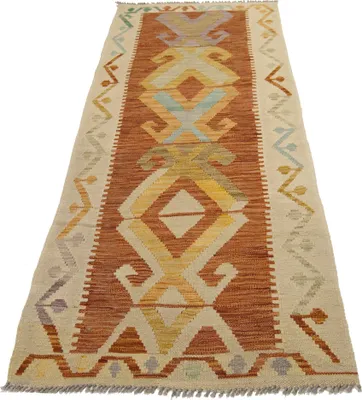 Produktbild von Autentio Kilim, original, handgefertigt. Klassischer Stil, 200 x 77 cm