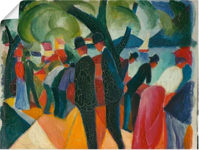 Produktbild von ARTland Poster Spaziergang auf der Brücke. 1913 Größe: 40x30 cm