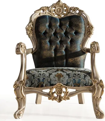 Produktbild von Barock Sessel Chesterfield Ohrensessel Klassischer Einsitzer Sofa Couch