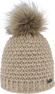 Image de Eisglut Femmes Palina Bonnet à pompon en alpaga BEIGE MEL