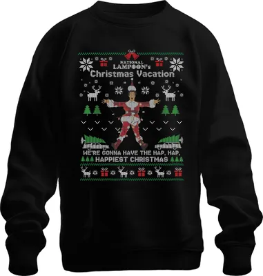 Produktbild von National Lampoons Christmas Vacation Clark Griswold Weihnachten Uni Sweatshirt Pullover, Schwarz, L