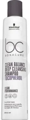 Obrázok produktu pre Schwarzkopf Professional BC Bonacure Clean Balance Deep Cleansing Shampoo Tocopherol hĺbkovo čistiaci šampón pre všetky typy vlasov 250 ml