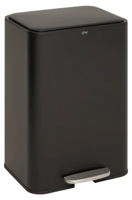 Produktbild von Rechteckiger treteimer „delta“ 50 l, schwarz - 5 five simply smart