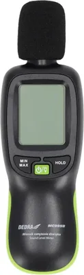 Produktbild von Schallpegelmesser Dedmc0958 mit Messbereich 30-130 dB(A), Genauigkeit ±1,5 dB, 56x178x36 mm