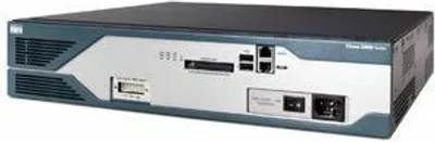 Produktbild von Cisco 2851, 10, 100, 1000 Mbit/Sek, 10/100/1000Base-T(X), Ethernet (RJ-45), IOS, 128-bit AES, 192-bit AES, 256-bit AES, 3DES, DES, 2U
