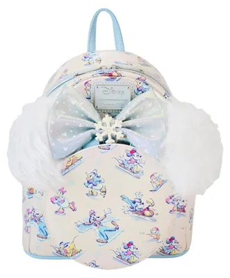 Obrázek produktu pro Batoh Loungefly Disney Mickey and Friends Winter Wonderland a sada čelenek, 26 cm