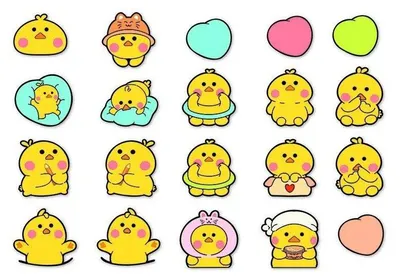 Productafbeelding van SURTEP, s. r. o. Waterdichte stickers, kleuren, eendjes, 10 stuks