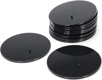 Image de Lot de 10 figurines noires de 8 à 15 cm pour enfants