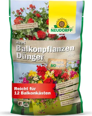 Produktbild von Neudorff  - Azet BalkonpflanzenDünger 750 g für 12 Blakonkästen