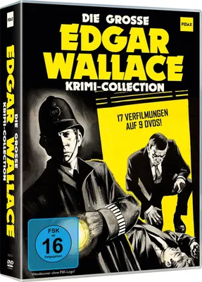 Produktbild von Die große Edgar Wallace Krimi-Collection / 17 Verfilmungen der beliebten Edgar-Wallace-Krimis (Pidax Film- und Hörspielverlag) [9 DVDs]