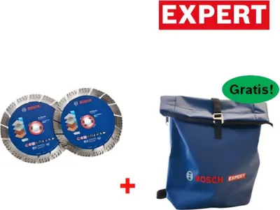 Zdjęcie produktu dla Zestaw 2 tarcz diamentowych EXPERT Multimaterial 230 mm