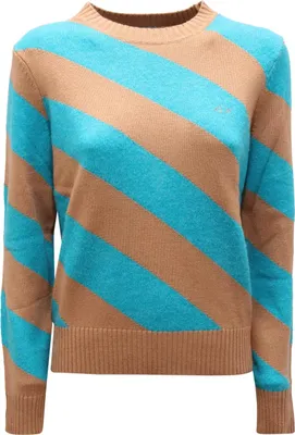 Zdjęcie produktu dla 2068Az Maglione Donna Sun 68 Sweter Damski Z Mieszanki Wełny