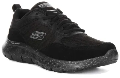 Produktbild von Skechers Flex Advantage In Black Black For Men – 8 UK - 42 EU - 9 US / Black Black