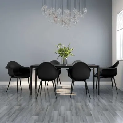 Produktbild von vidaXL Esszimmerstühle 6 Stk. Schwarz PP
