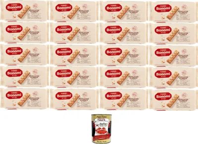 Produktbild von Forno Bonomi Sfogliatine Glassate glasiertes Blätterteiggebäck 20x135gr + Italian Gourmet polpa 400g