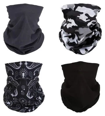 Produktbild von Multifunktionstuch 8 Stück atmungsaktiv Polyester 50x25 cm für Damen Herren Teenager