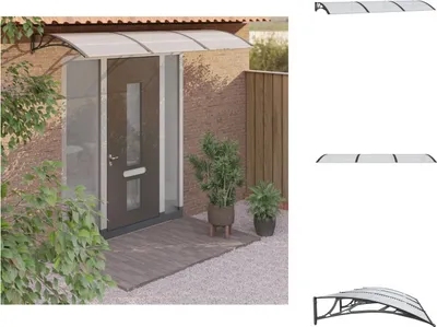 Produktbild von vidaXL Türvordach Schwarz 300x100 cm Polycarbonat - Markisen